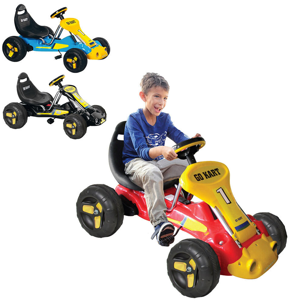 Kids Pedal Powered Go Kart Children Ride On Toy Bike Car Racing Buggy 3 ...