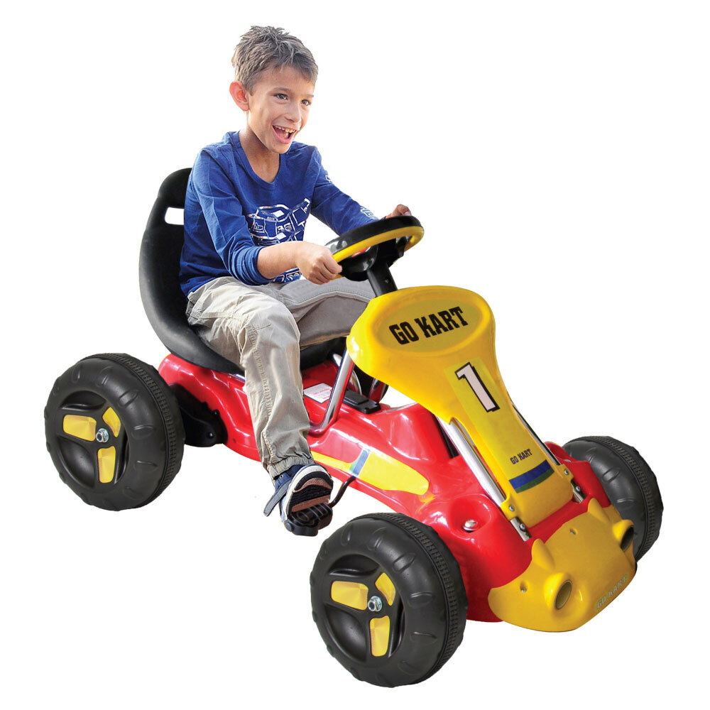 Kids Pedal Powered Go Kart Children Ride On Toy Bike Car Racing Buggy 3 ...