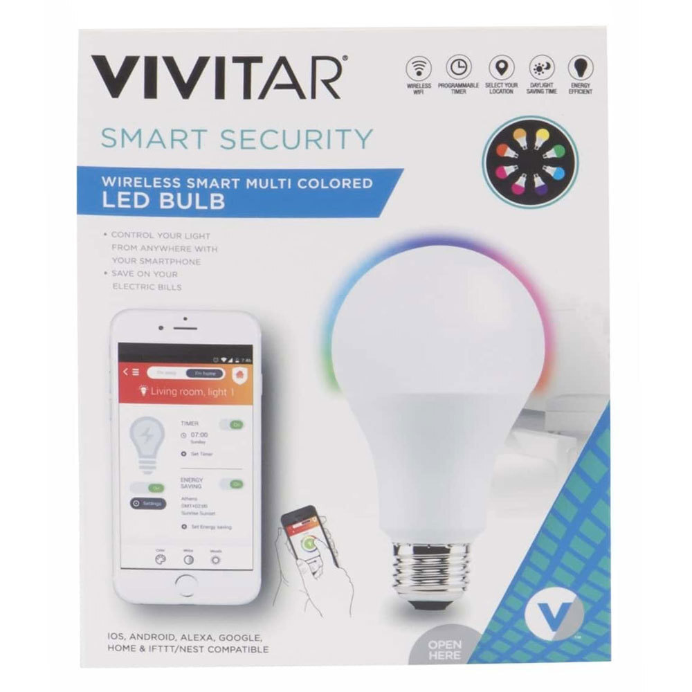 Vivitar E27 Edison 40W WiFi Smart Colour LED iOS/Android Control Light