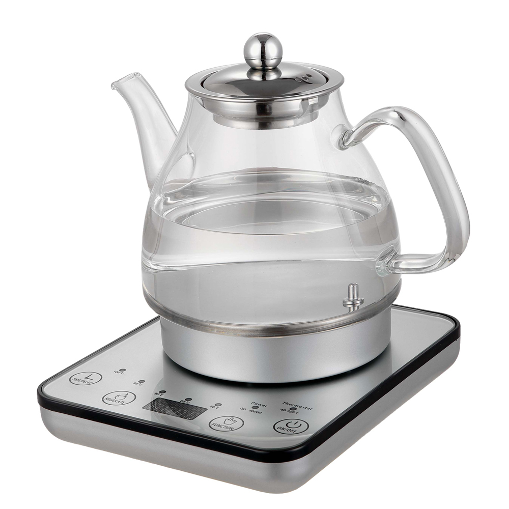 Healthy Choice 1.2L 800W Electric Digital Glass Kettle w/ Tea Infuser ...