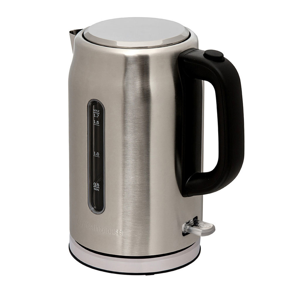 Westinghouse 1.7L Electric Cordless Hot Water Jug Stainless Steel