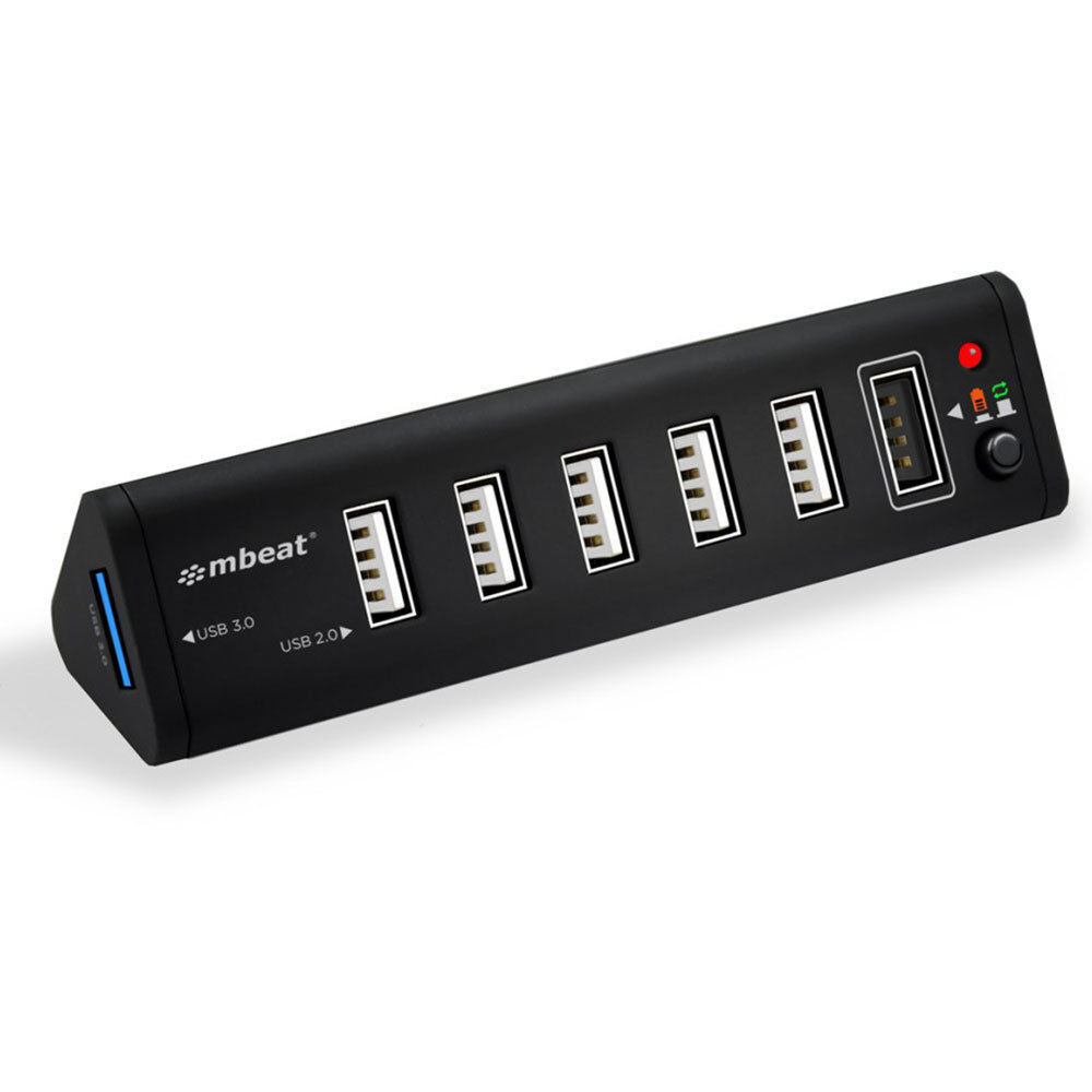 7 Port 2.1A mbeat USB 3.0 USB 2.0 HUB Charger Station Charging Data ...