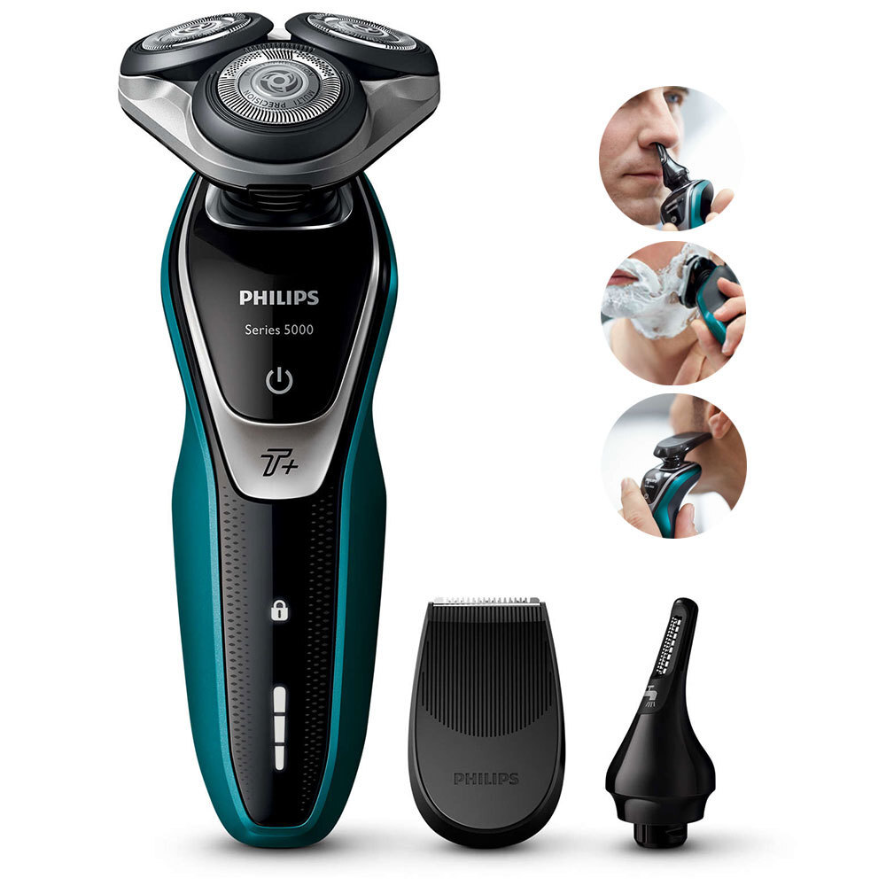 Philips S5550 Wet Dry Electric Cordless Shaver Men Nose Rechargeable ...